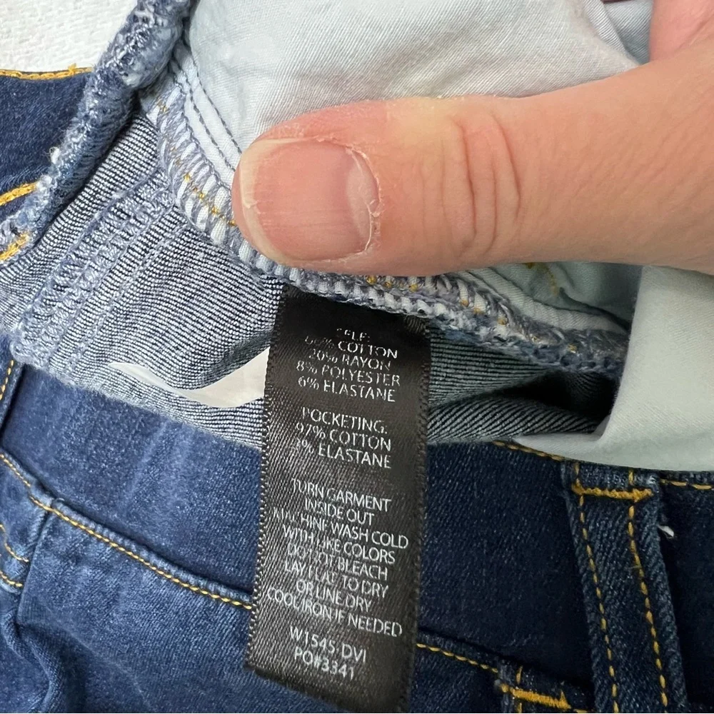 Betabrand Dark Wash Tapered Pull On Jeans Sz Large